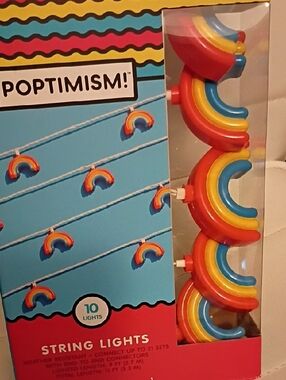Poptimism Rainbow 10 String Lights